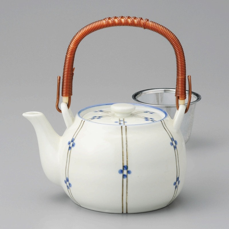 金正陶器 十草丸紋青5号土瓶 1個(ご注文単位1個)【直送品】
