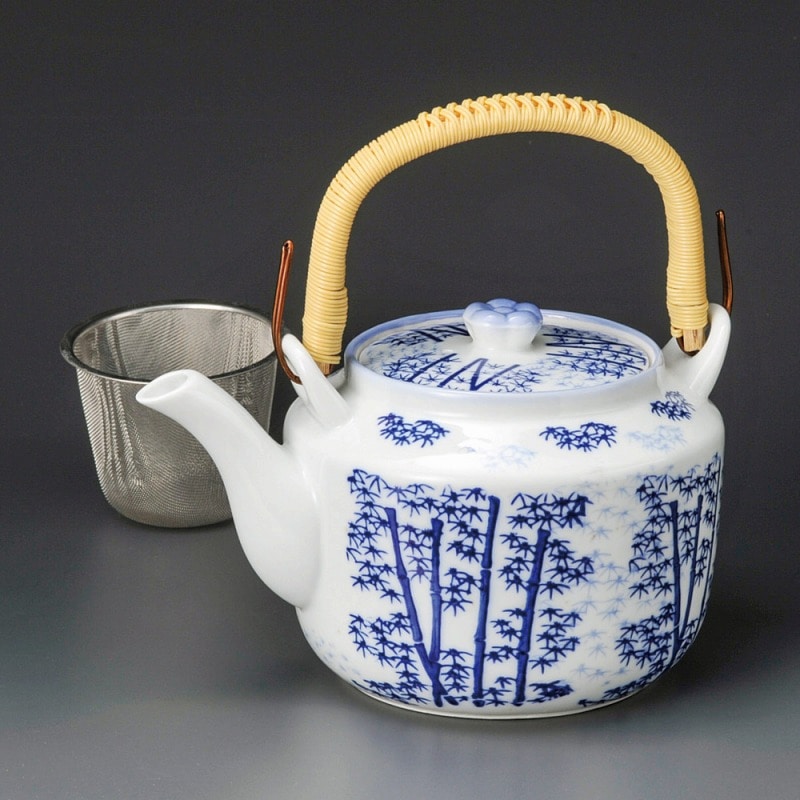 金正陶器 新竹林6号土瓶(Uアミ付) 1個(ご注文単位1個)【直送品】