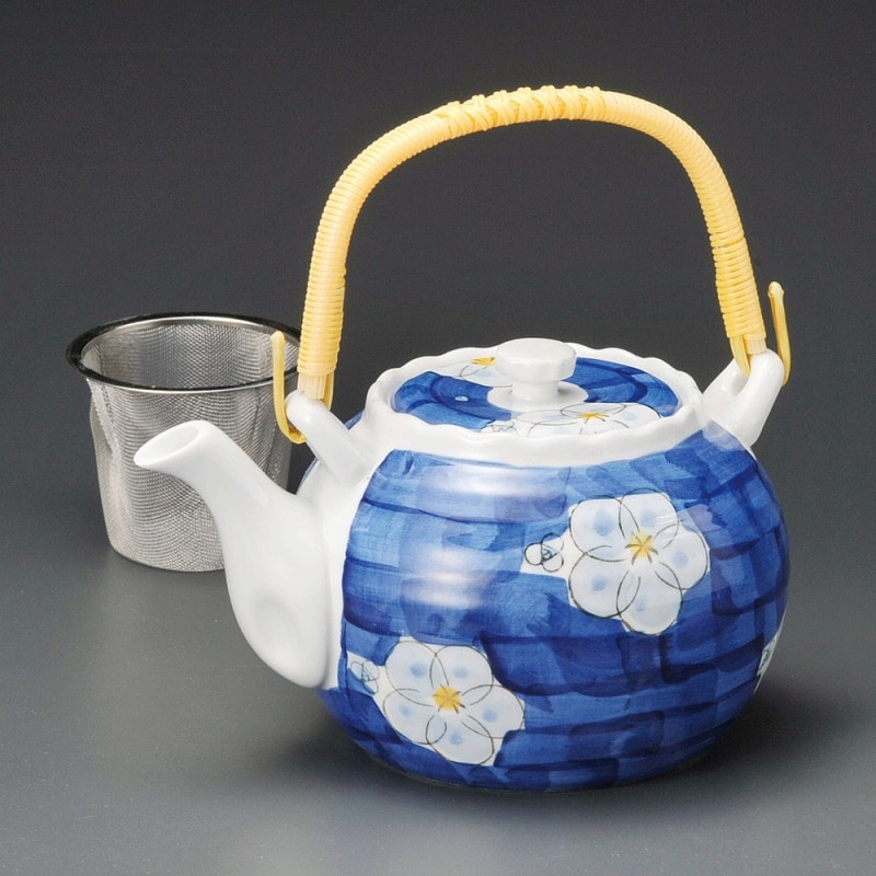 金正陶器 ﾀﾞﾐ間取花4号土瓶(ｶｯﾌﾟｱﾐ) 1個（ご注文単位1個）【直送品】