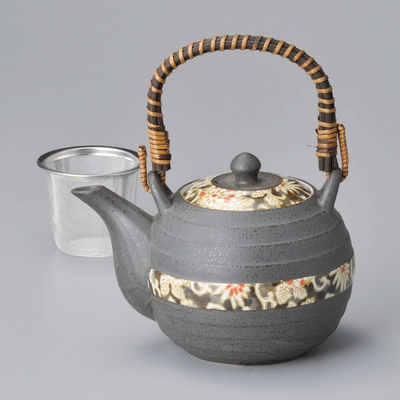 金正陶器 色唐草千段土瓶 1個(ご注文単位1個)【直送品】