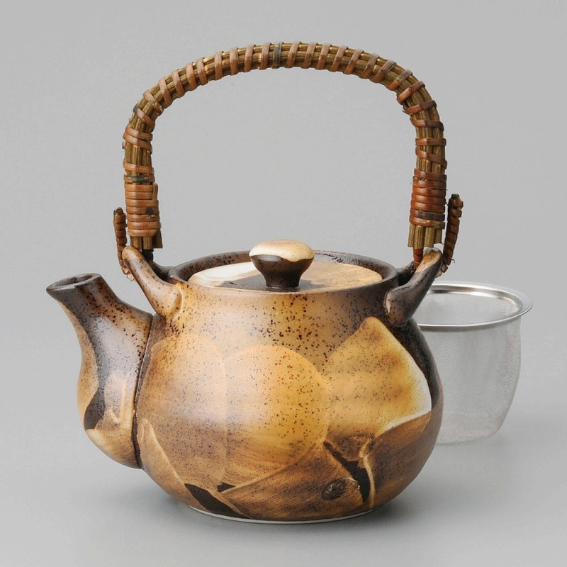 金正陶器 黄昏4号土瓶(アミ付) 1個(ご注文単位1個)【直送品】