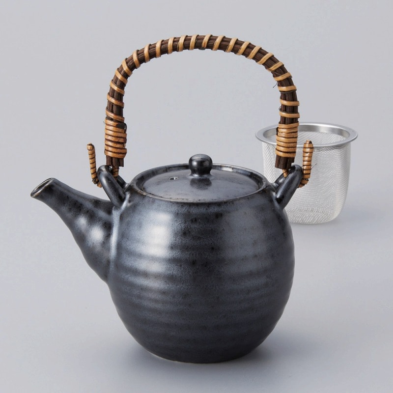 金正陶器 漆黒土瓶(小) 1個(ご注文単位1個)【直送品】