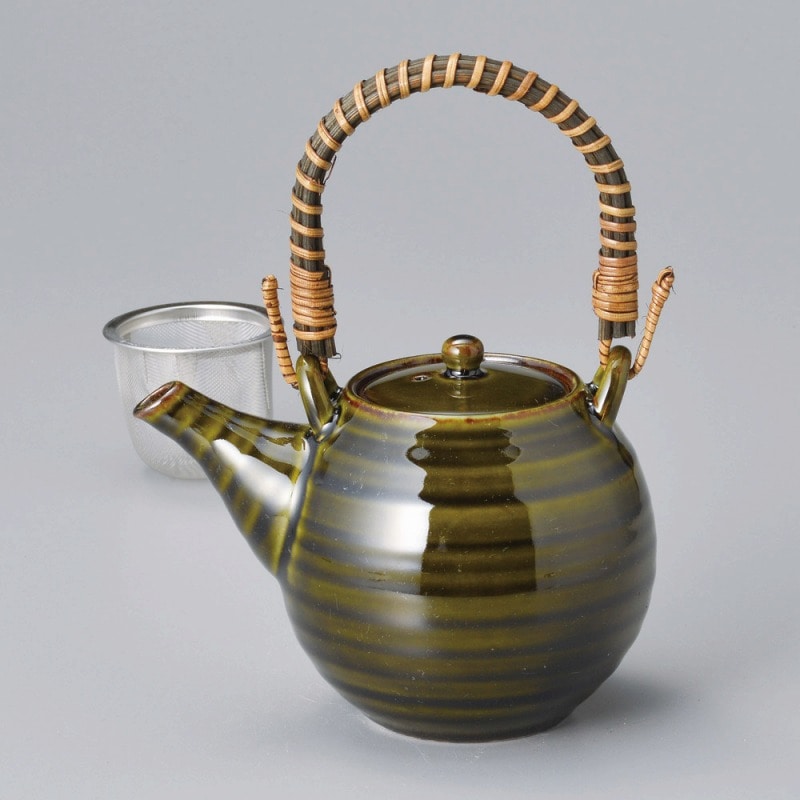 金正陶器 深緑土瓶 1個(ご注文単位1個)【直送品】