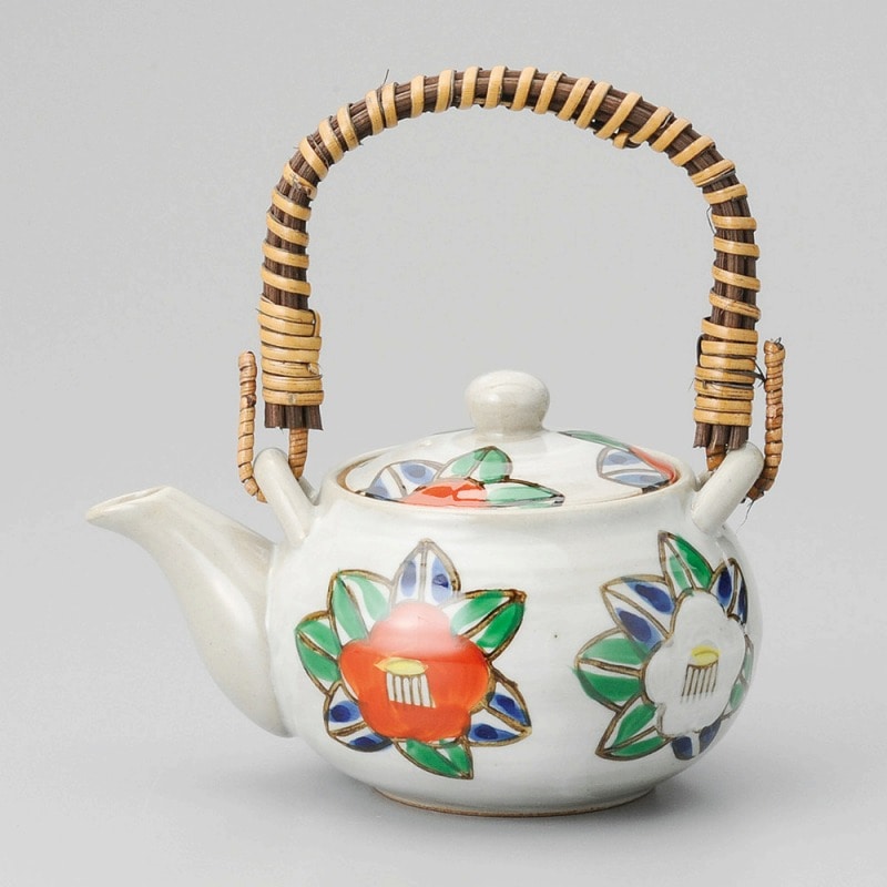 金正陶器 山茶花3号土瓶 1個(ご注文単位1個)【直送品】