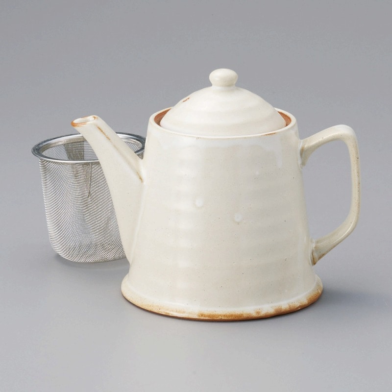金正陶器 白ﾏｯﾄﾎﾟｯﾄ(ｱﾐ付) 1個（ご注文単位1個）【直送品】