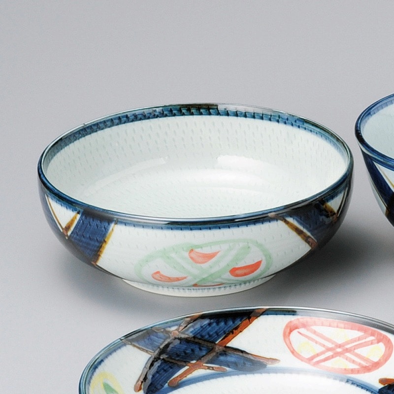 金正陶器 三彩丸紋7.0ﾎﾞｰﾙ 1個（ご注文単位1個）【直送品】