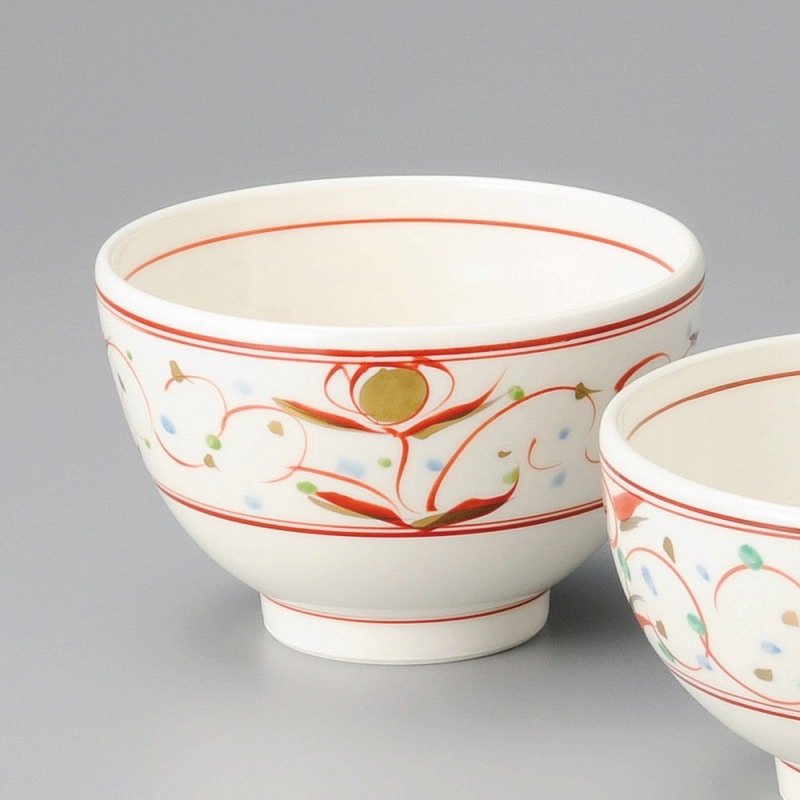 金正陶器 赤絵華紋4.0丼 1個(ご注文単位1個)【直送品】