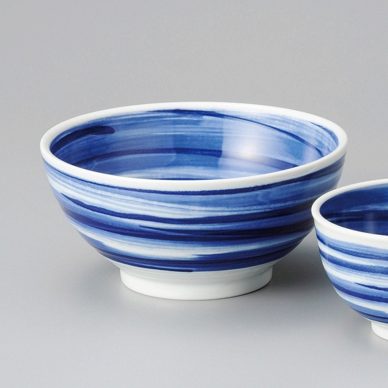 金正陶器 呉須刷毛目さぬき丼 1個(ご注文単位1個)【直送品】