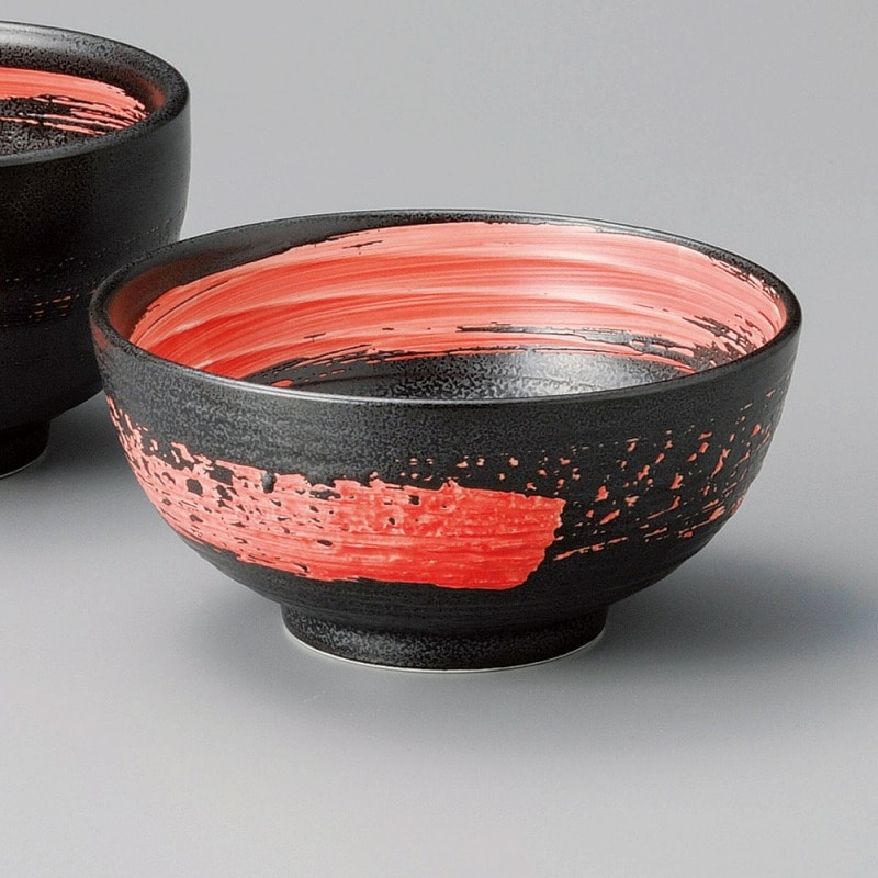 金正陶器 朱嵐黒御影砂目5.0丸丼 1個(ご注文単位1個)【直送品】