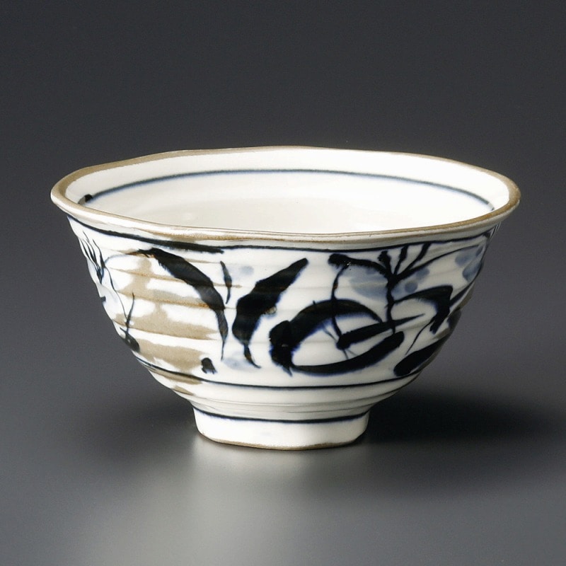金正陶器 白粉引草花反5.0丼 1個（ご注文単位1個）【直送品】