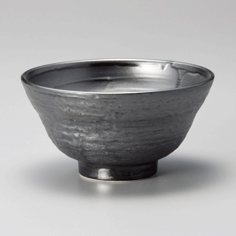 金正陶器 刷毛巻銀彩5.0お好み丼 1個（ご注文単位1個）【直送品】