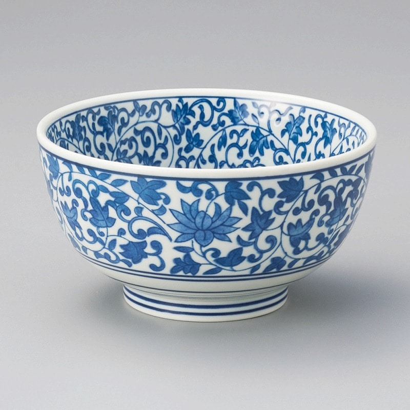 金正陶器 古染唐草5.0京丼 1個（ご注文単位1個）【直送品】