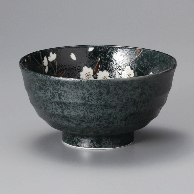 金正陶器 桜(黒)5.5多用丼 1個(ご注文単位1個)【直送品】