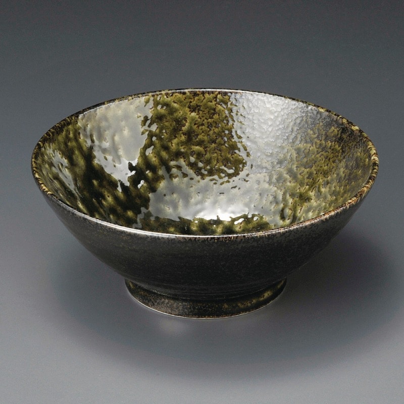 金正陶器 織部黒6.5そば丼 1個(ご注文単位1個)【直送品】