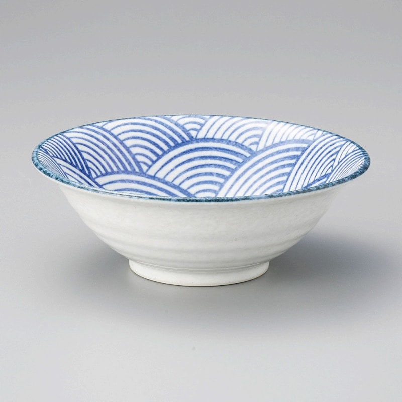 金正陶器 白雪青海波6.3反和丼 1個(ご注文単位1個)【直送品】