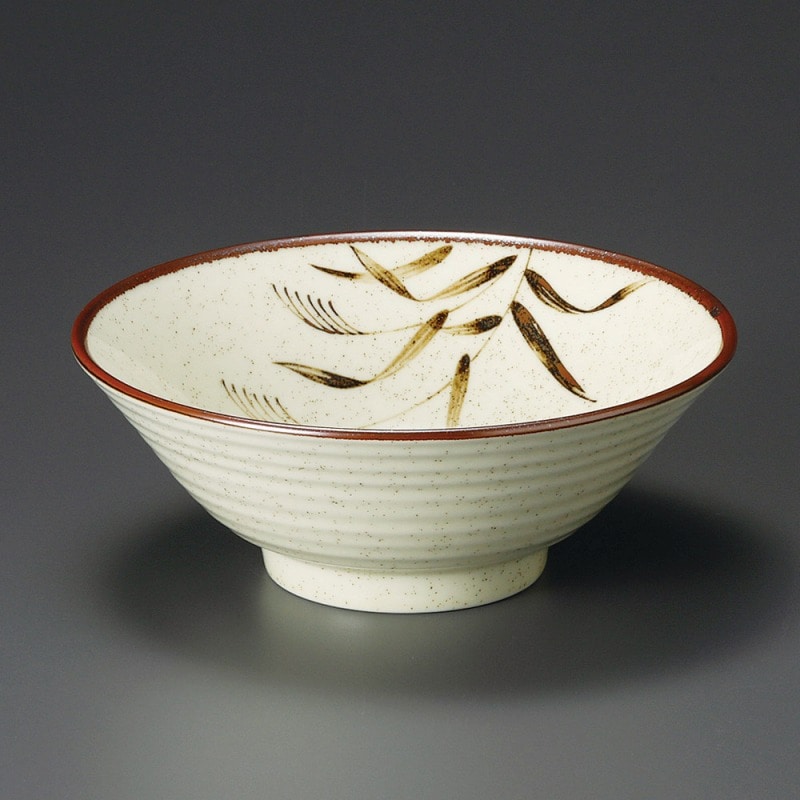 金正陶器 黄梨地ススキ4.8丼 1個(ご注文単位1個)【直送品】