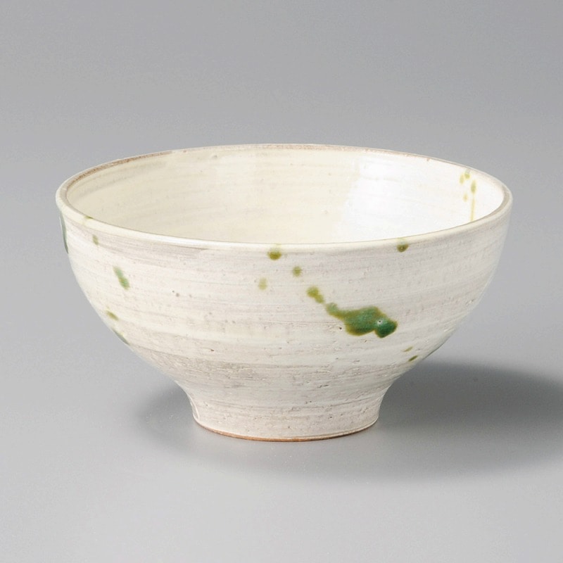 金正陶器 白刷毛織部ちらし丸小丼 1個(ご注文単位1個)【直送品】