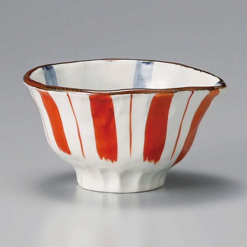 金正陶器 赤絵十草4.5多用碗 1個(ご注文単位1個)【直送品】