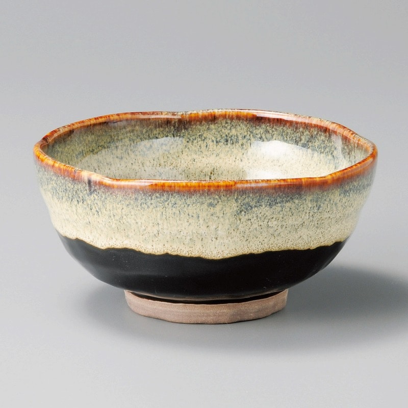 金正陶器 うのふ天目ぬり分け多用丼(中) 1個(ご注文単位1個)【直送品】