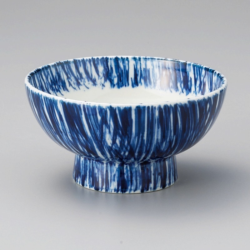 金正陶器 藍十草高台丼 1個(ご注文単位1個)【直送品】