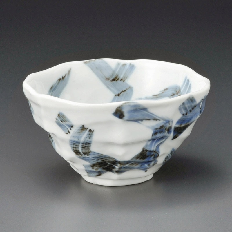金正陶器 染付タコ唐草ケズリ八角小丼 1個(ご注文単位1個)【直送品】