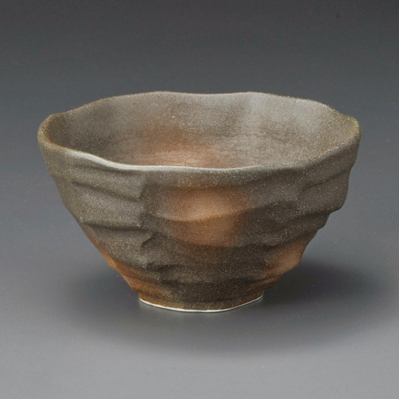金正陶器 黒備前吹ケズリ八角小丼 1個(ご注文単位1個)【直送品】