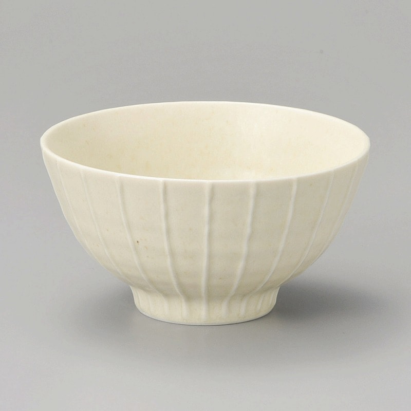 金正陶器 ストライプ白灰マット5.0丼 1個(ご注文単位1個)【直送品】