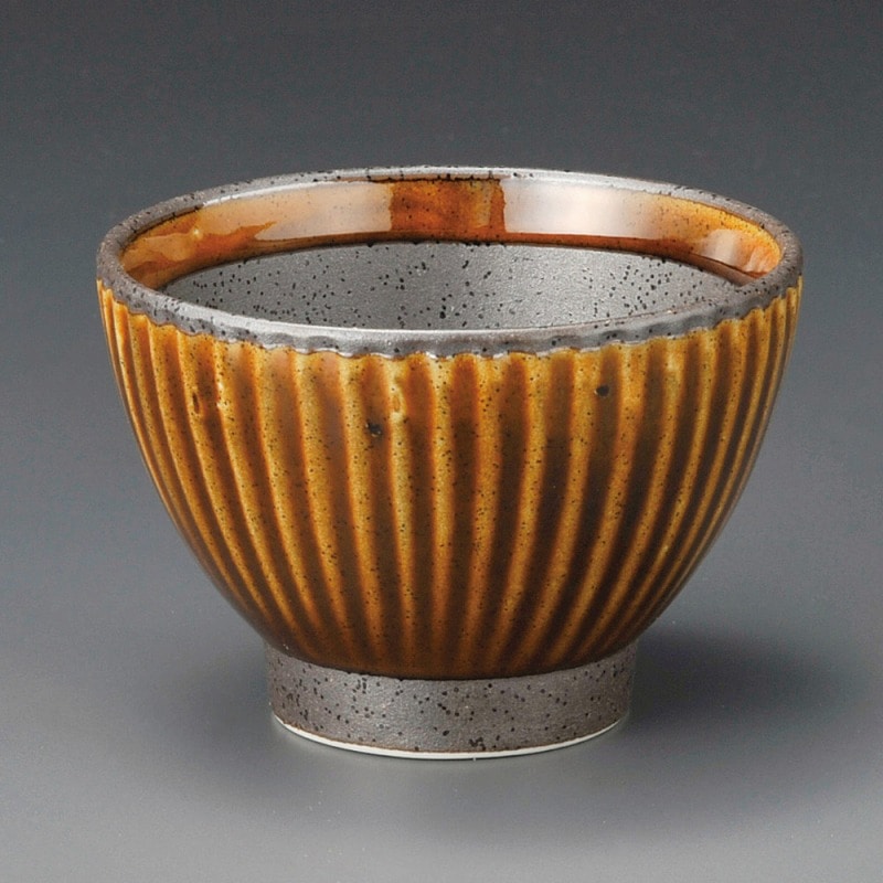 金正陶器 アメ釉ソギ 姫丼 1個(ご注文単位1個)【直送品】