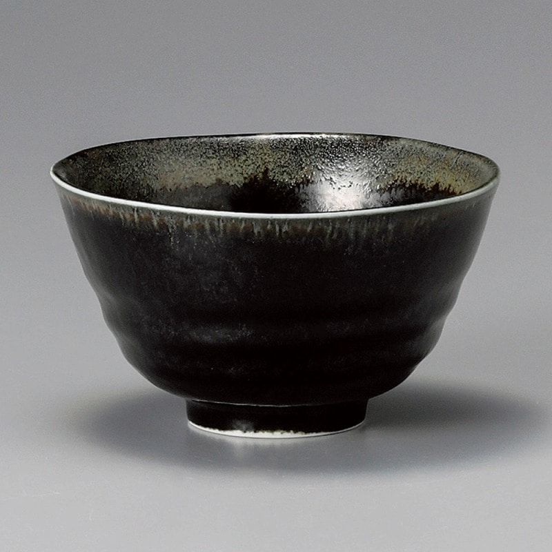金正陶器 黒窯変京茶碗 1個(ご注文単位1個)【直送品】
