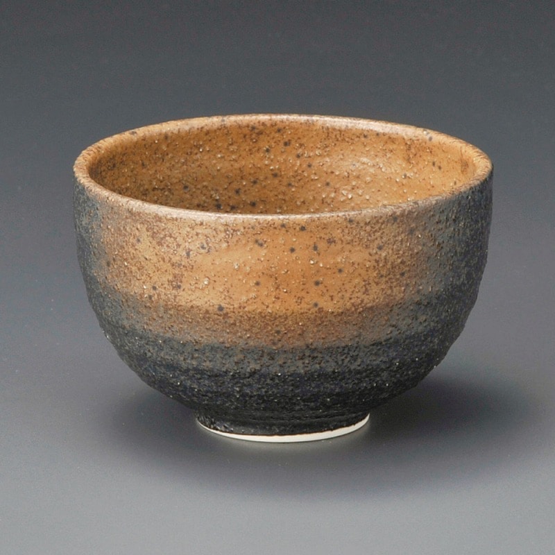 金正陶器 黒備前吹きいっぷく碗 1個(ご注文単位1個)【直送品】