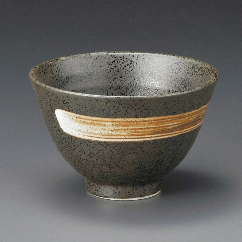 金正陶器 白刷毛天目茶漬碗 1個(ご注文単位1個)【直送品】
