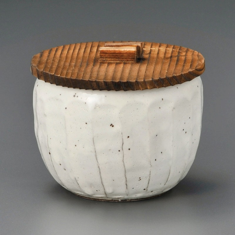 金正陶器 粉引鉄彩飯器(蓋付) 1個(ご注文単位1個)【直送品】