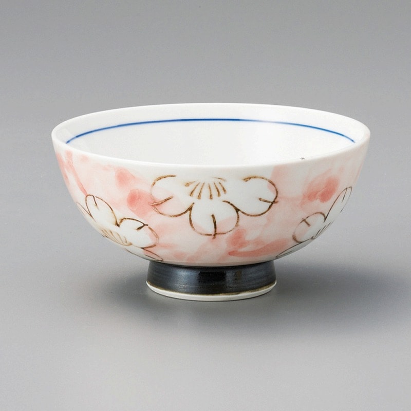 金正陶器 かすみ梅(赤)中平 1個(ご注文単位1個)【直送品】