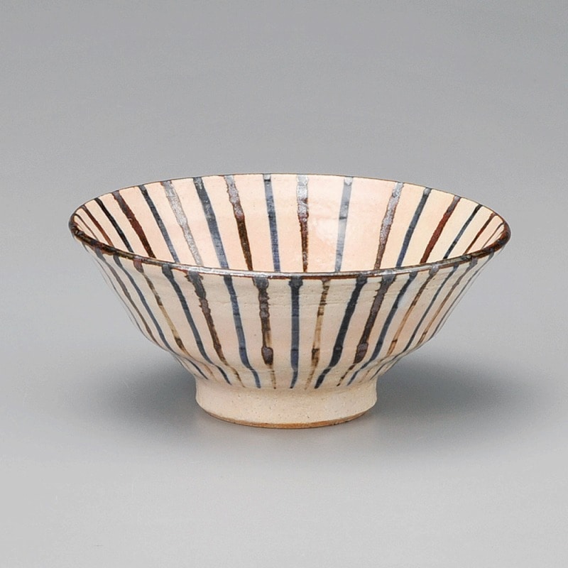 金正陶器 ゴス十草飯碗(大)(手造り) 1個(ご注文単位1個)【直送品】
