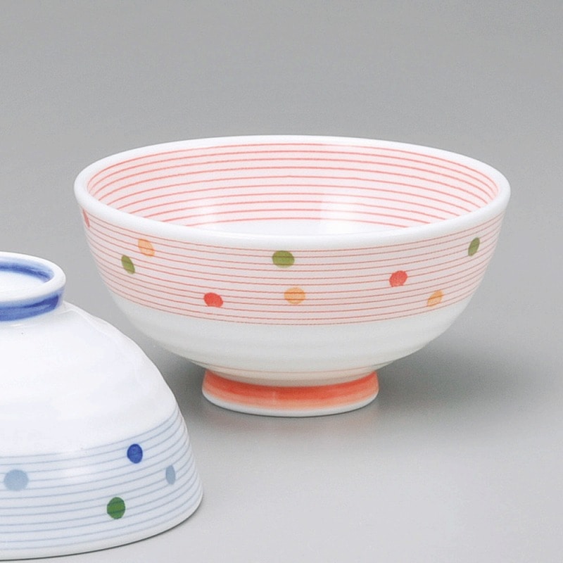 金正陶器 スターライン健康軽量茶碗赤 1個(ご注文単位1個)【直送品】