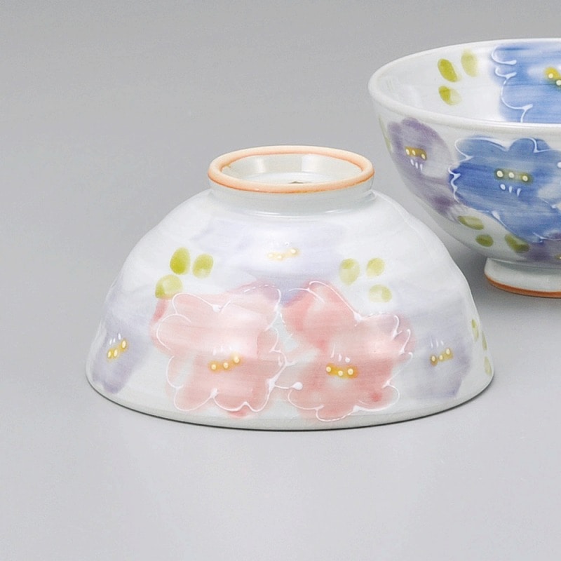 金正陶器 花束茶碗ピンク 1個(ご注文単位1個)【直送品】