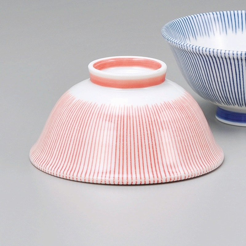 金正陶器 内外京十草赤軽量反茶碗 1個(ご注文単位1個)【直送品】