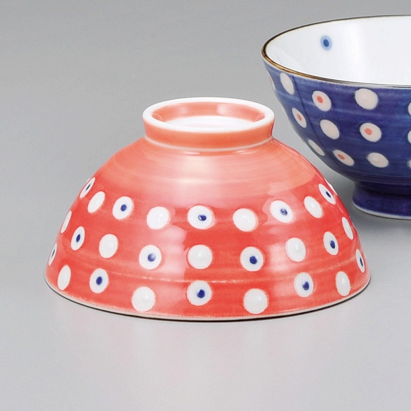 金正陶器 水点紋赤茶碗 1個(ご注文単位1個)【直送品】