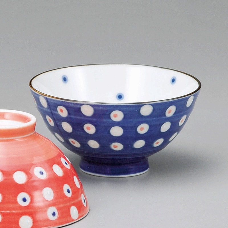 金正陶器 水点紋青茶碗 1個(ご注文単位1個)【直送品】