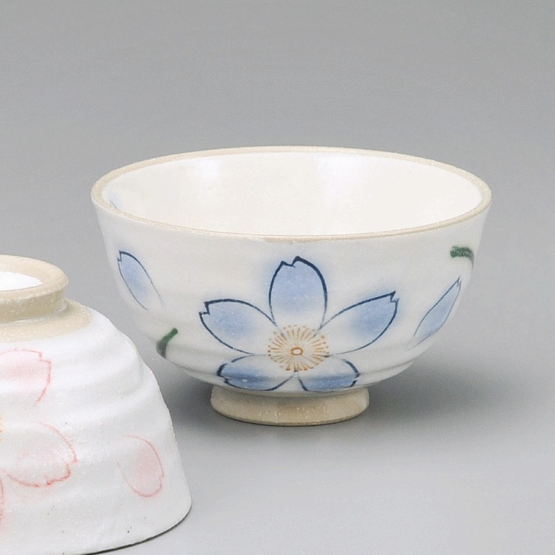 金正陶器 志野桜茶碗(青) 1個(ご注文単位1個)【直送品】
