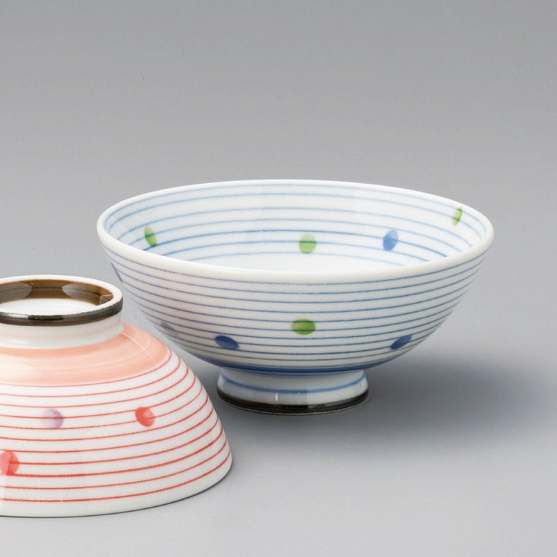 金正陶器 内外水玉ライン青大平 1個(ご注文単位1個)【直送品】