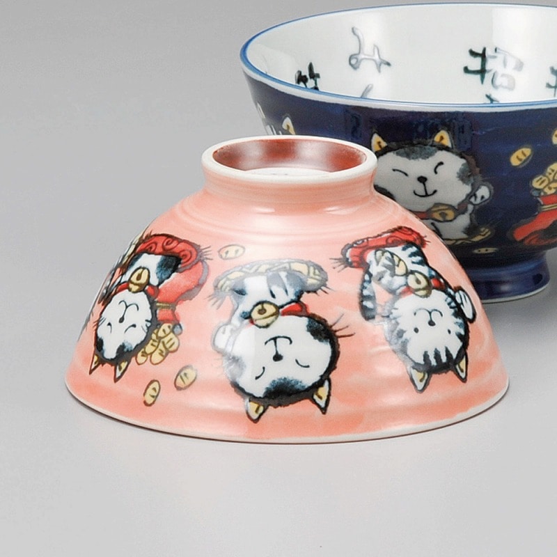 金正陶器 招き猫中平(赤) 1個(ご注文単位1個)【直送品】