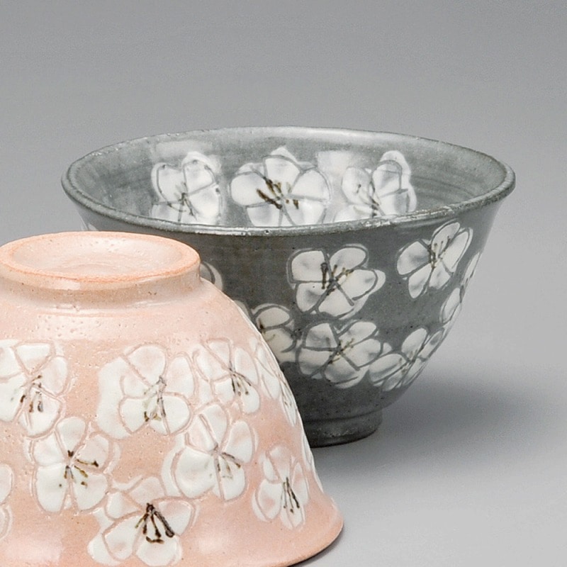 金正陶器 桜黒土茶碗 1個(ご注文単位1個)【直送品】