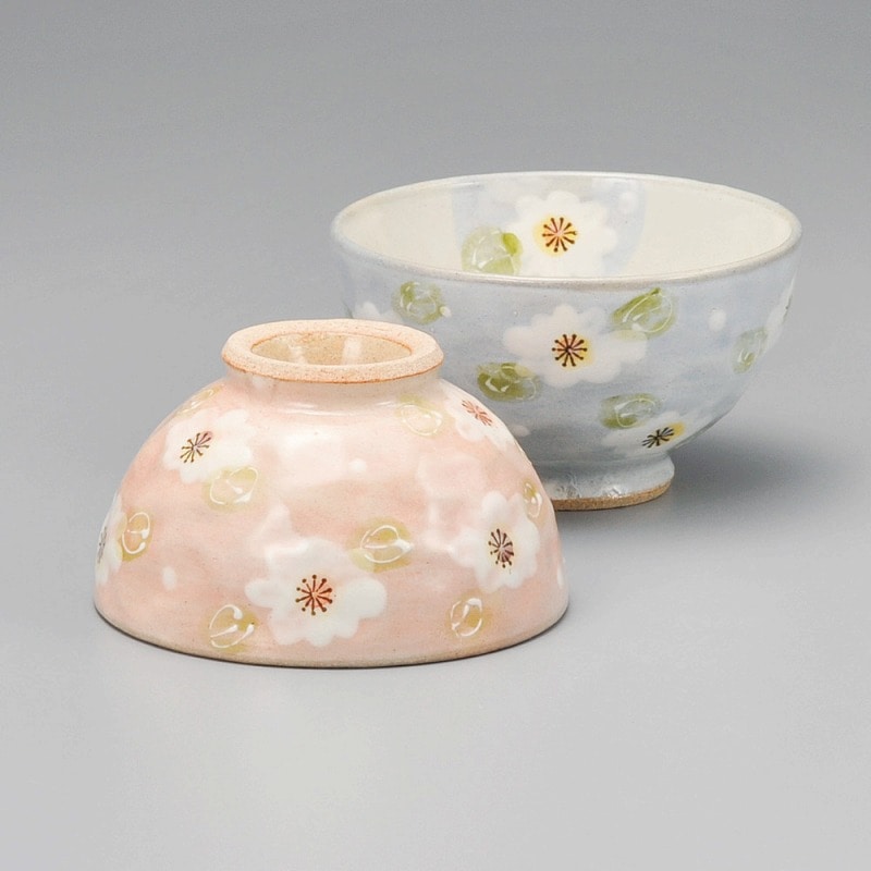 金正陶器 粉引花染茶碗(大) 1個(ご注文単位1個)【直送品】