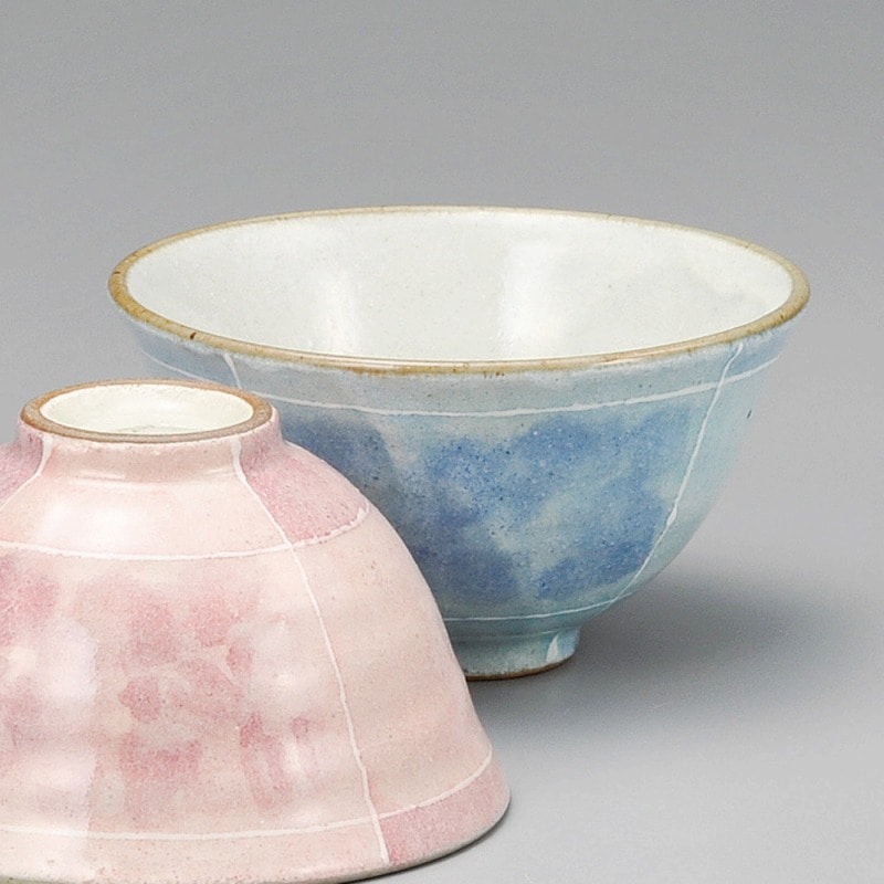金正陶器 十草ブルー色ふわわ飯碗 1個(ご注文単位1個)【直送品】