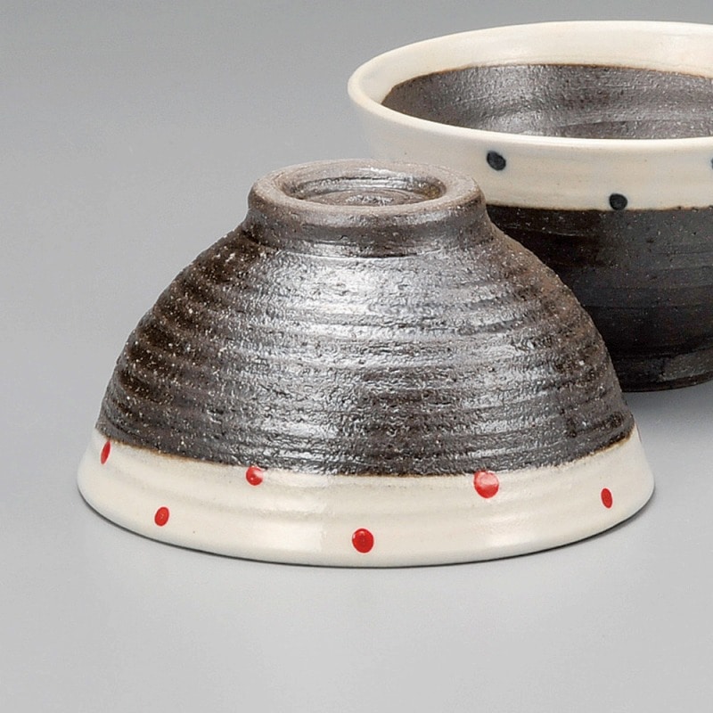 金正陶器 雪化粧赤水玉丸碗 1個(ご注文単位1個)【直送品】