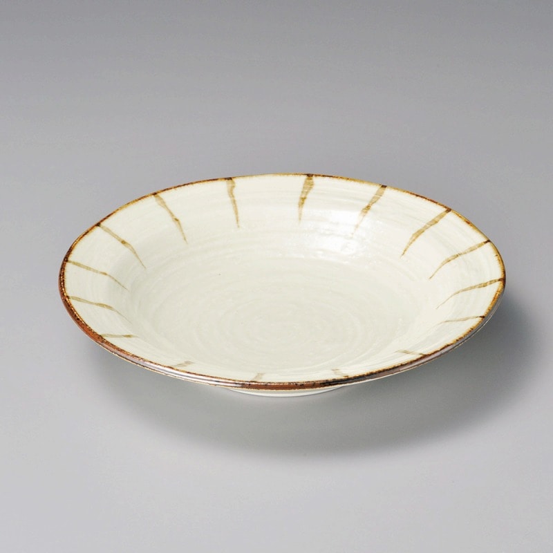 金正陶器 錆十草8.0麺皿 1個(ご注文単位1個)【直送品】