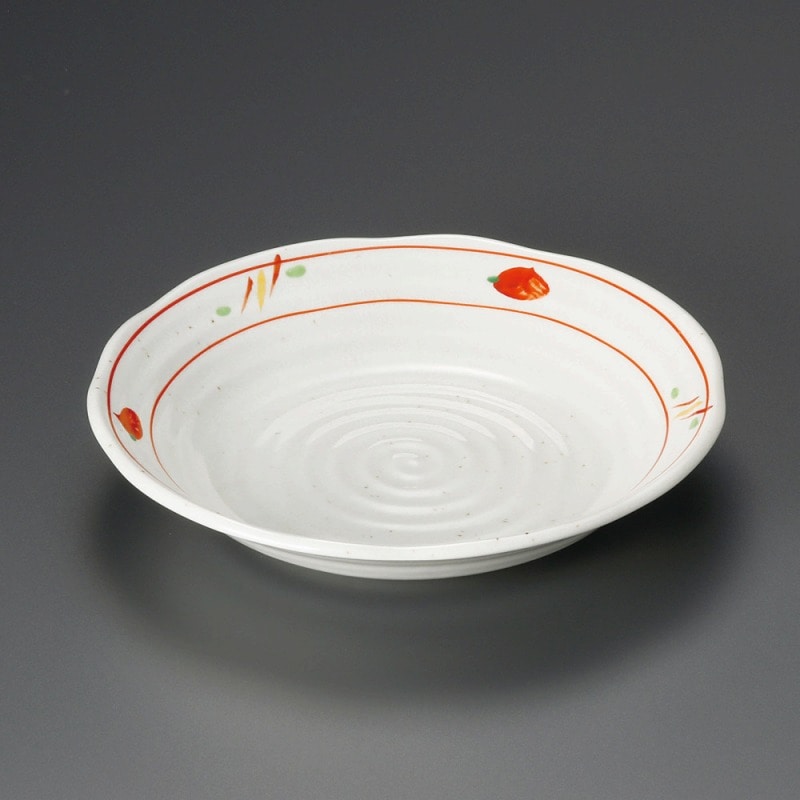 金正陶器 赤絵平安7.0深皿 1個(ご注文単位1個)【直送品】