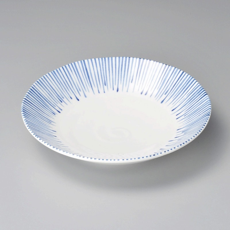 金正陶器 しずく十草23cm深皿 1個(ご注文単位1個)【直送品】