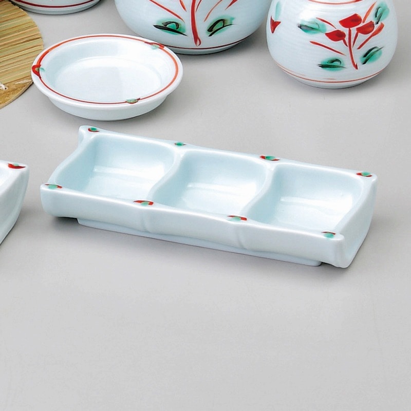 金正陶器 手描き吉兆写し三品皿 1個(ご注文単位1個)【直送品】